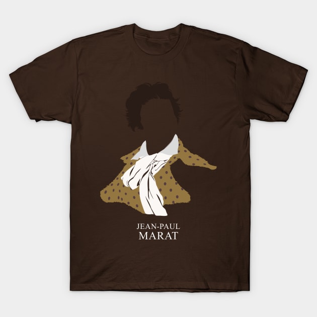 Jean-Paul Marat - Minimalist Portrait T-Shirt by Wahyu Aji Sadewa